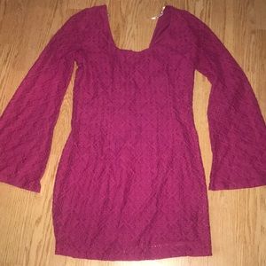 Forever 21 tight sexy short dress with bell sleeve